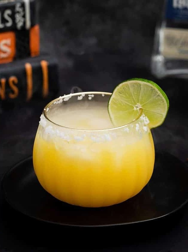Orange Glow Low-Calorie Halloween Margarita