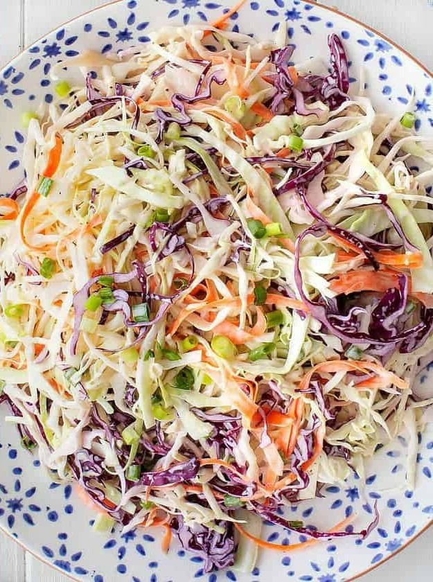 Colorful Slaw Delight with Creamy Twist