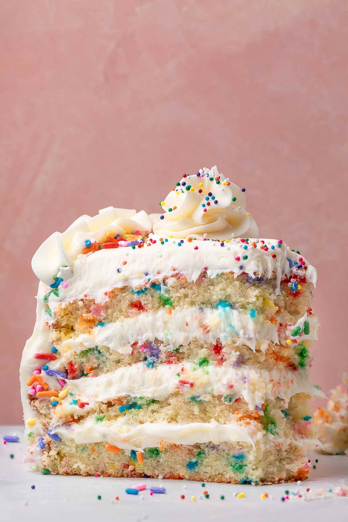 Rainbow Funfetti Cake Delights with Cream Cheese Frosting