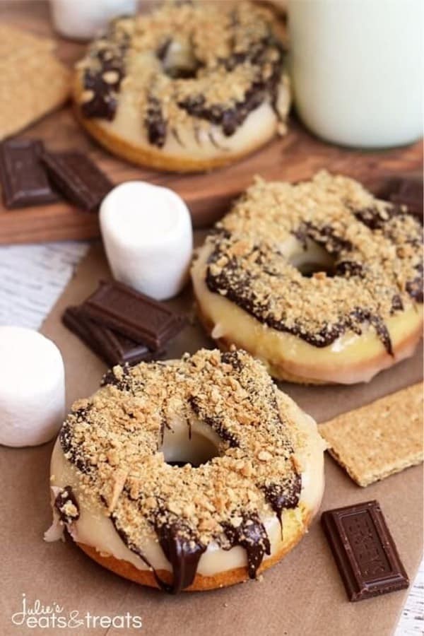 Graham Cracker Donuts with Marshmallow Filling
