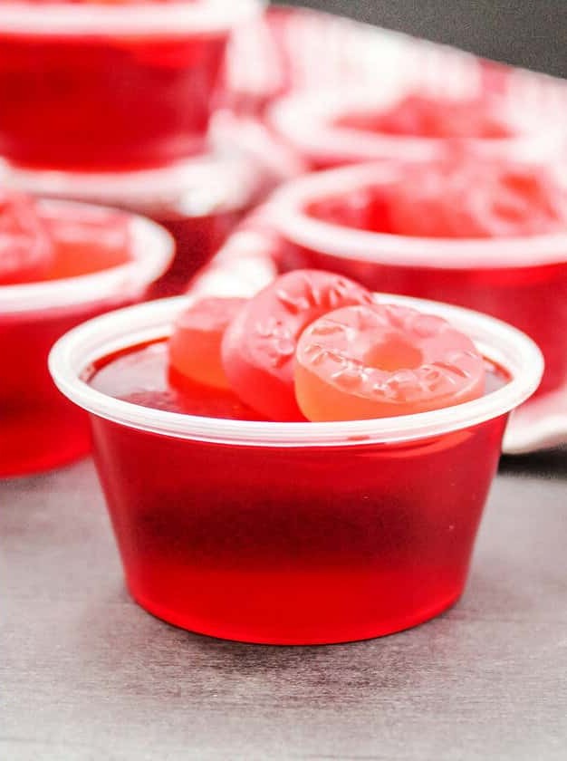 Cherry Vodka Jello Shots Delight