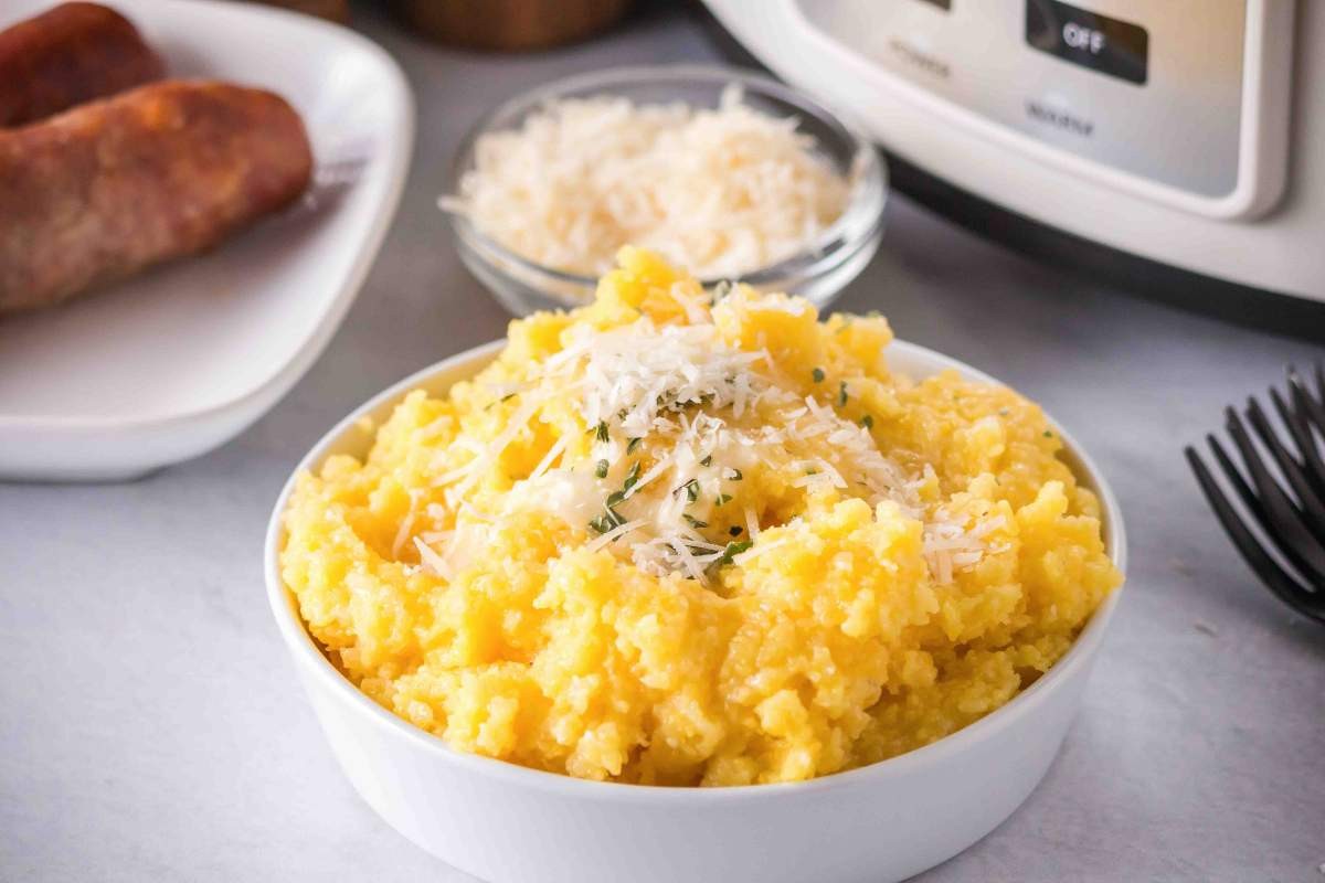 Quick Creamy Polenta in the Slow Cooker
