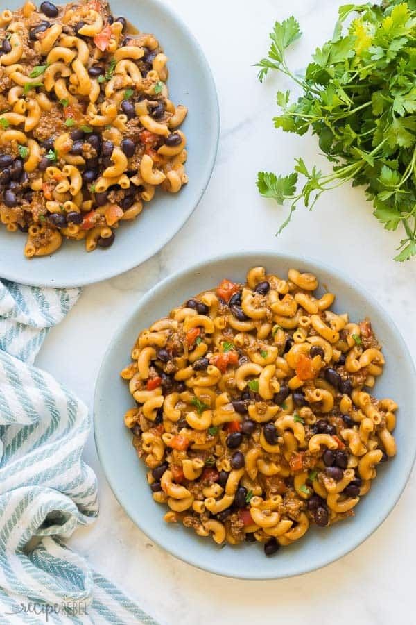 Southwestern Cheesy Enchilada Pasta Delight