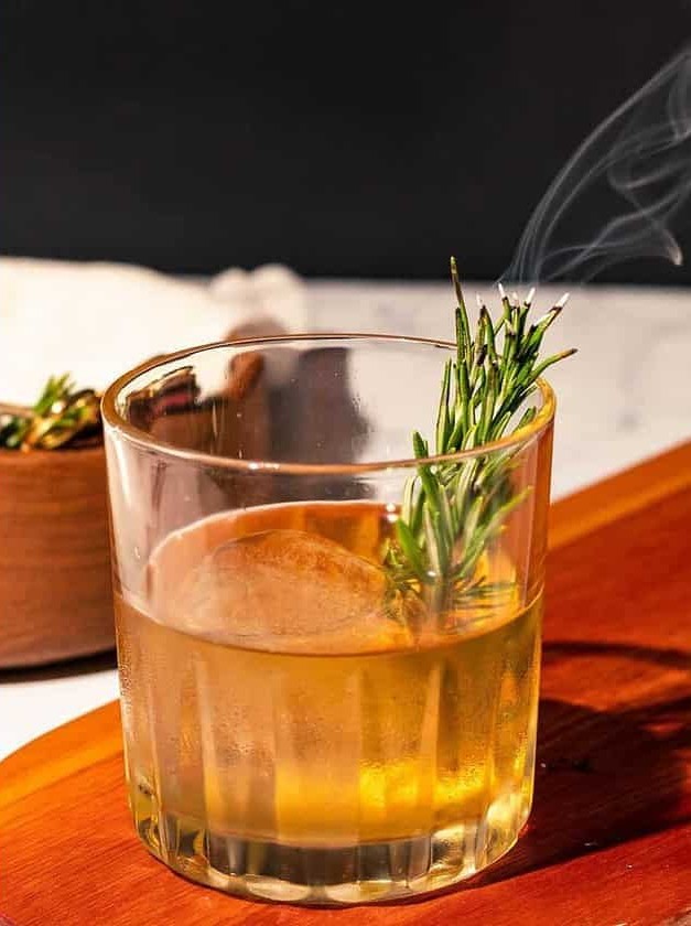 Bourbon Rosemary Twist on Classic Old Fashioned