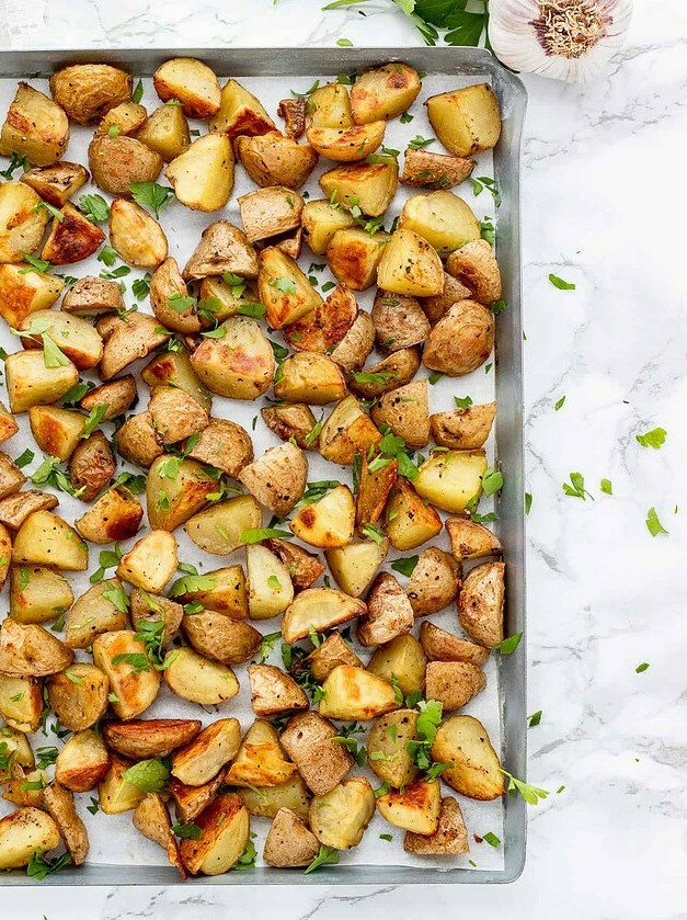 Garlic Roasted Mini Potatoes Delight