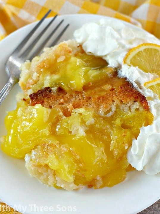 Tart Lemon Cobbler Magic Dessert