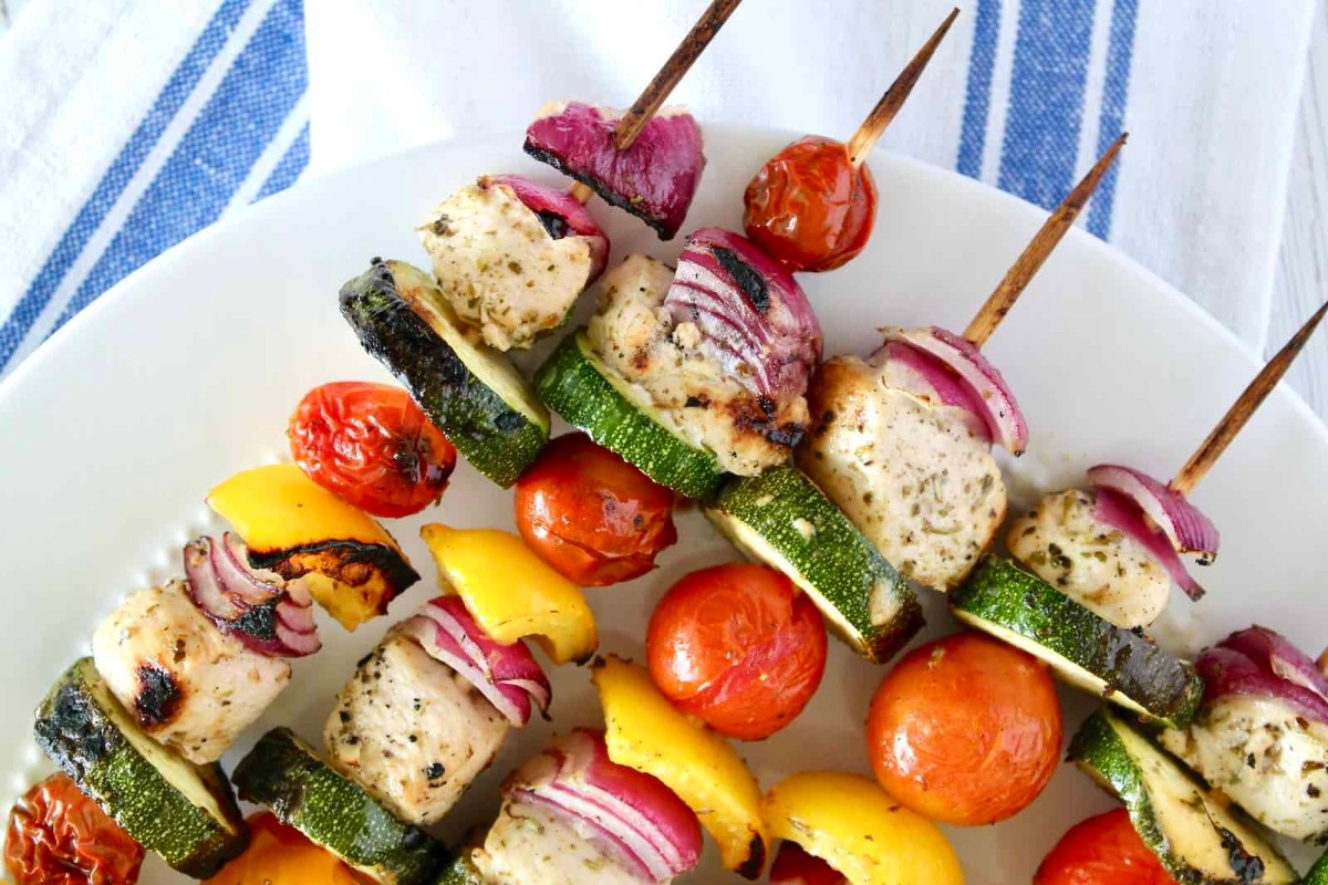Citrusy Chicken Skewers with Fresh Herbs