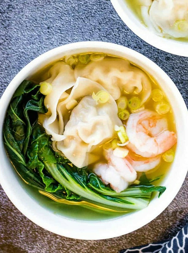 Shrimp and Pork Filled Wonton Delight