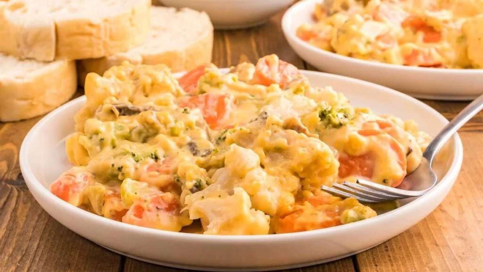 Quick Cheesy Veggie Bake Delight