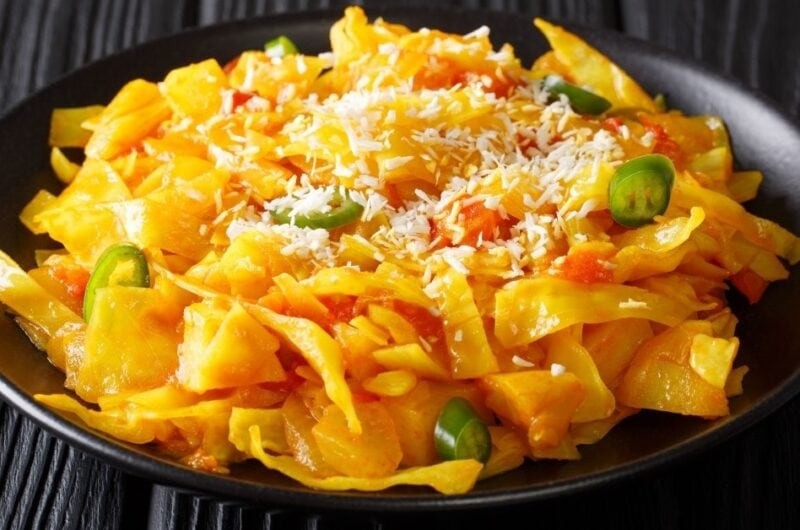 Cabbage Stir-Fry (Kerala Thoran)