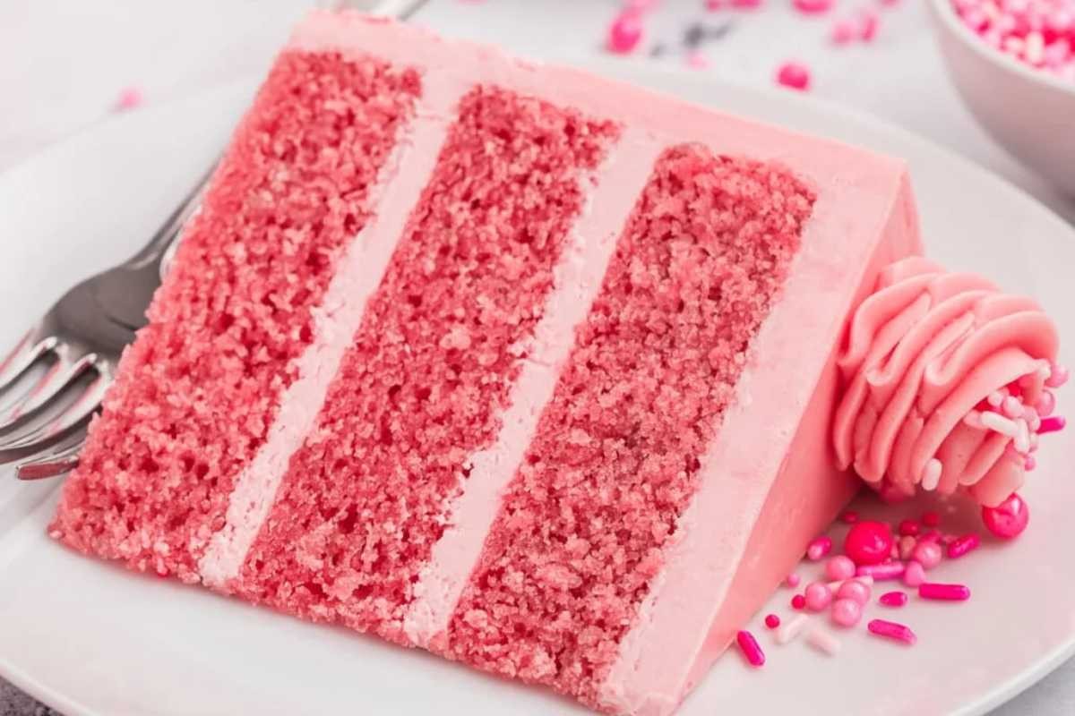 Fluffy Rose Velvet Layer Cake