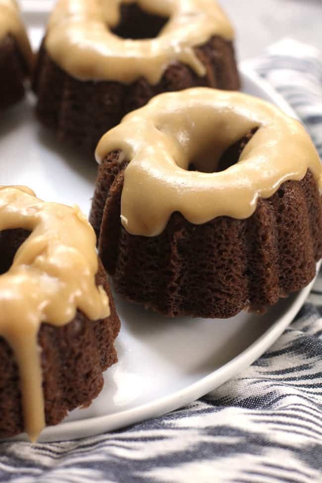 Sweet Blueberry Bundt Cakes with Rich Glaze