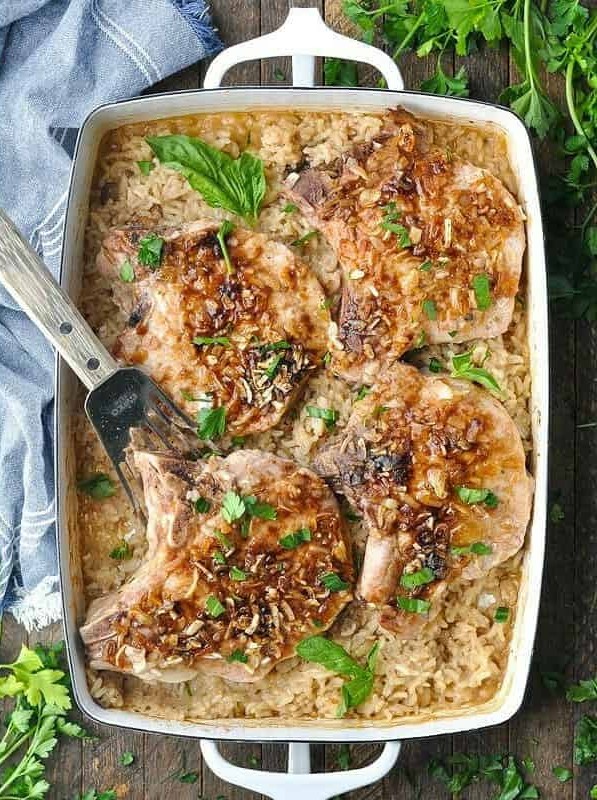 Pork Chop Casserole with Rice Delight