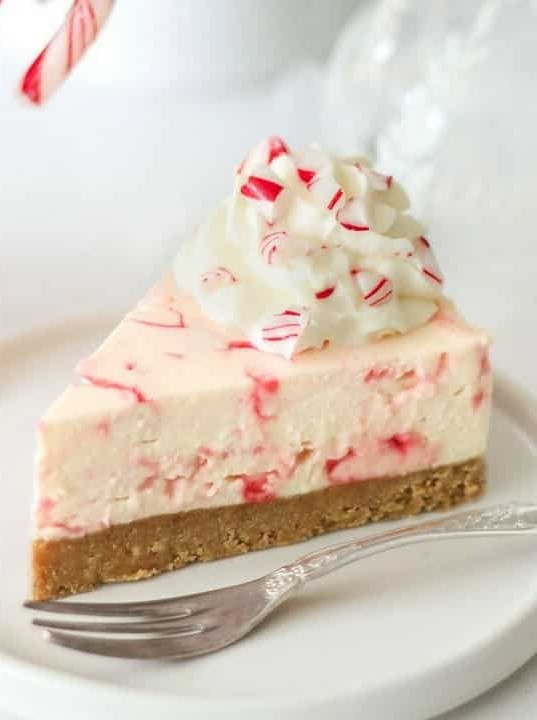 Crunchy Peppermint No Bake Cheesecake Delight