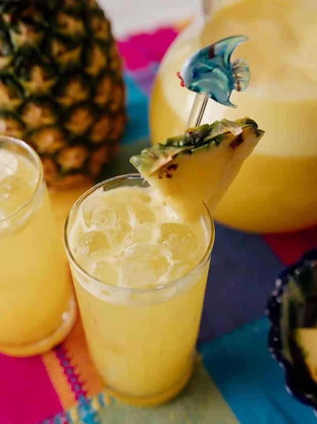 Pineapple Refreshment in a Glass