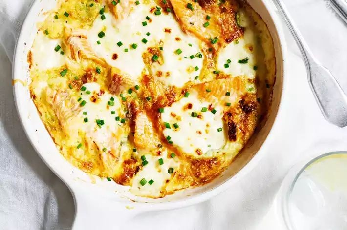 Trout with Summer Courgette Soup Delight