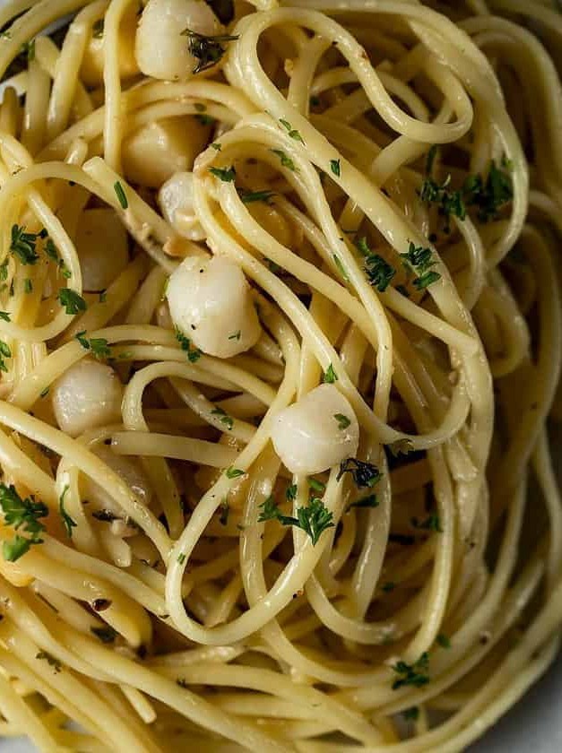 Bay Scallop Scampi Linguine