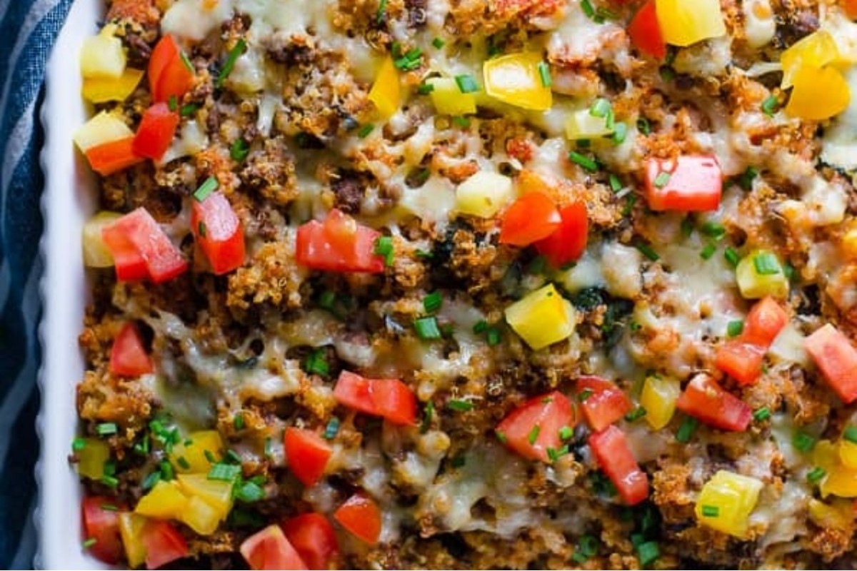 Quinoa and Turkey Budget Bake