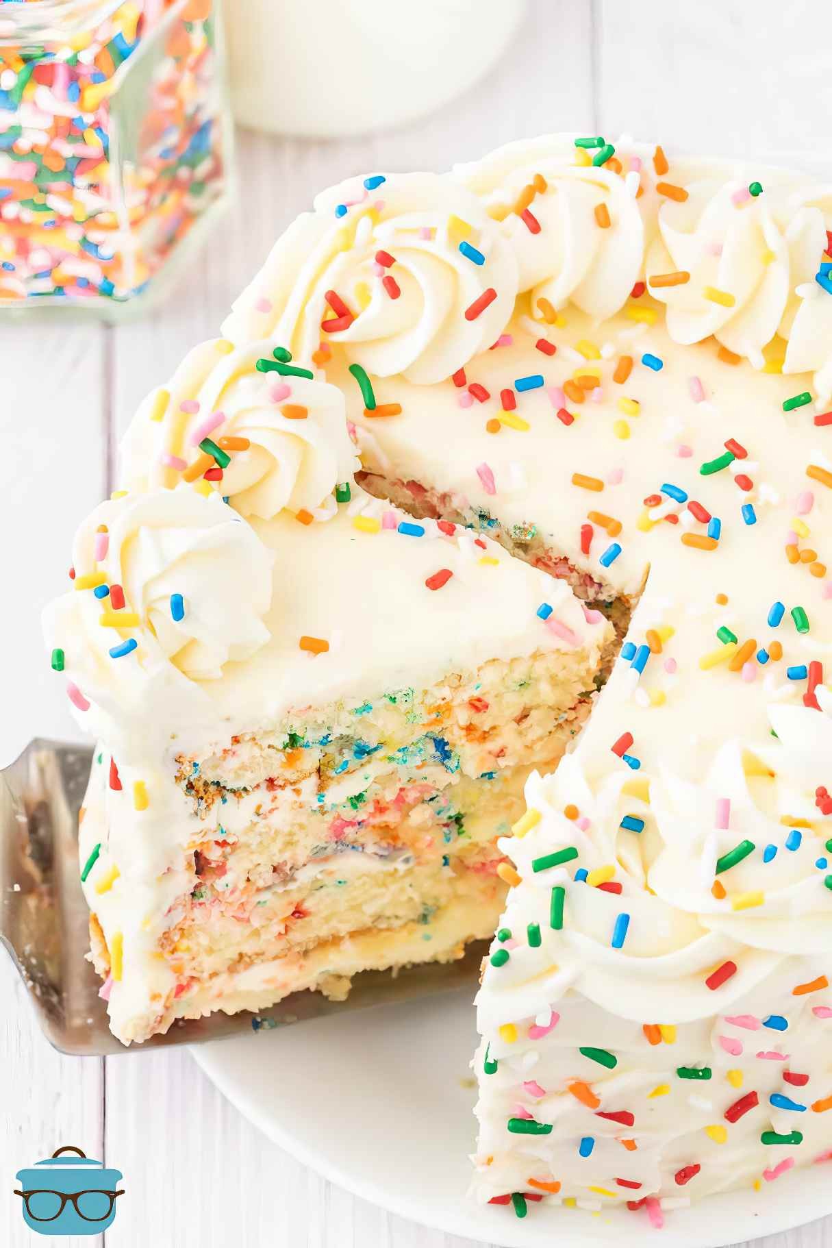 Rainbow Cake Redefined: A Funfetti Masterpiece
