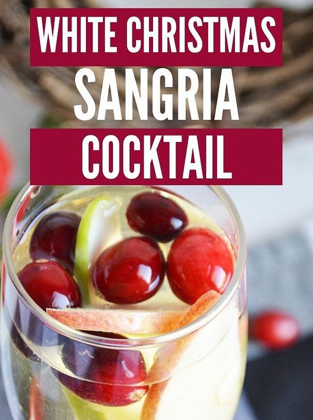 Sparkling Winter White Wine Sangria