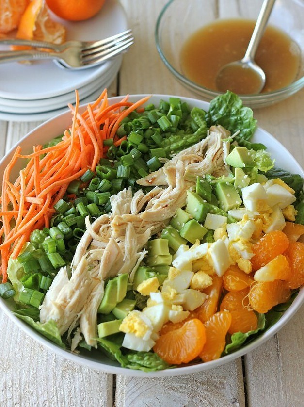 Mandarin Cobb Salad with Sesame Zing