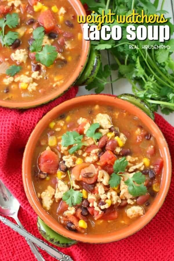Low-Point Taco Soup for Weight Watchers