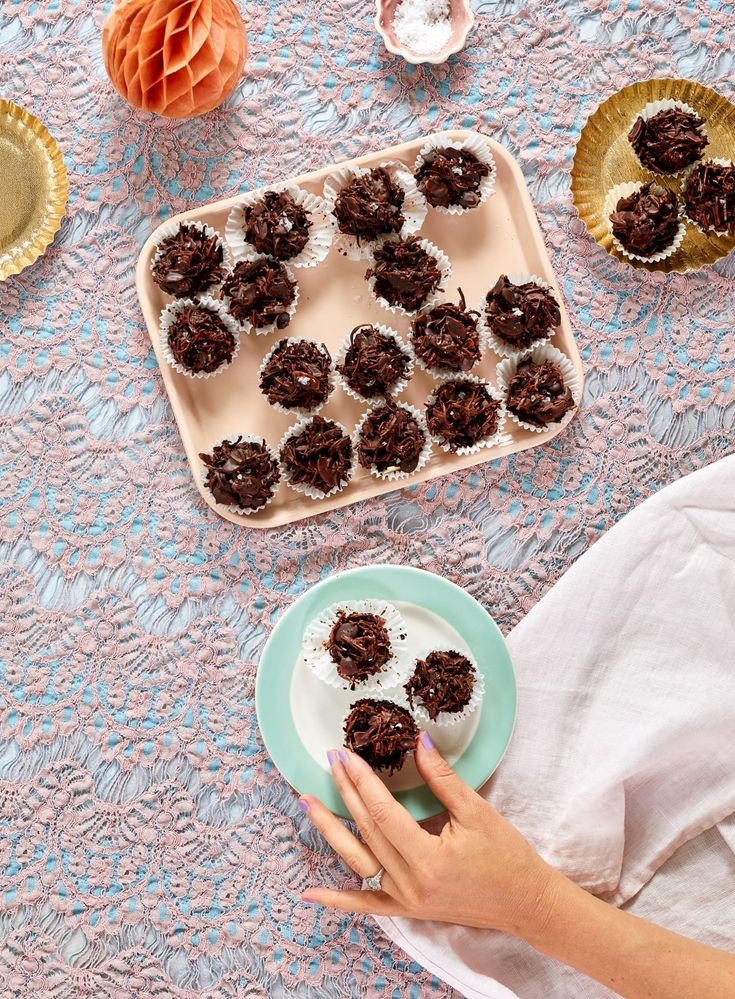 Dark Chocolate Coconut Crunch Bites