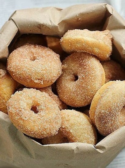 Soft Cinnamon Sugar Mini Donuts Recipe