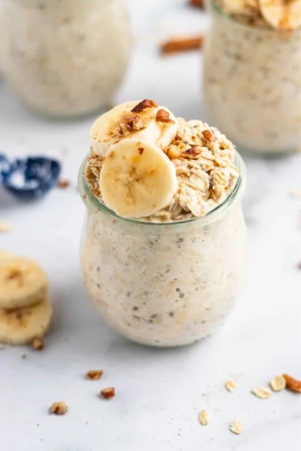 Zesty Banana Bread Overnight Oatmeal