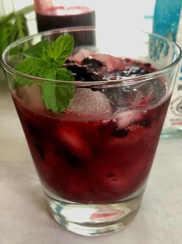 Huckleberry Mint Vodka Delight