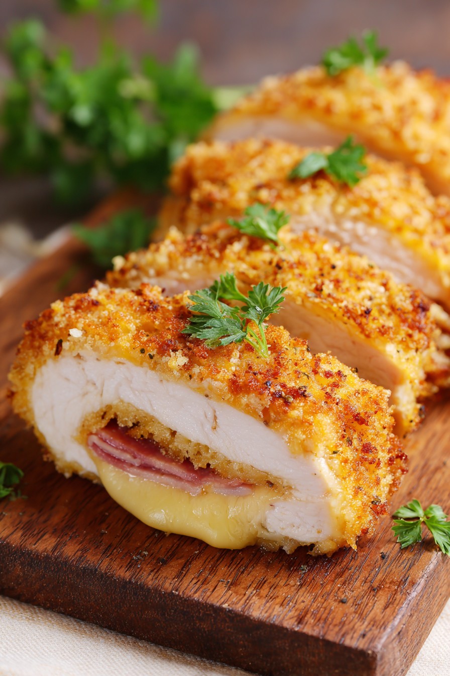 Air Fryer Chicken Cordon Bleu Recipe