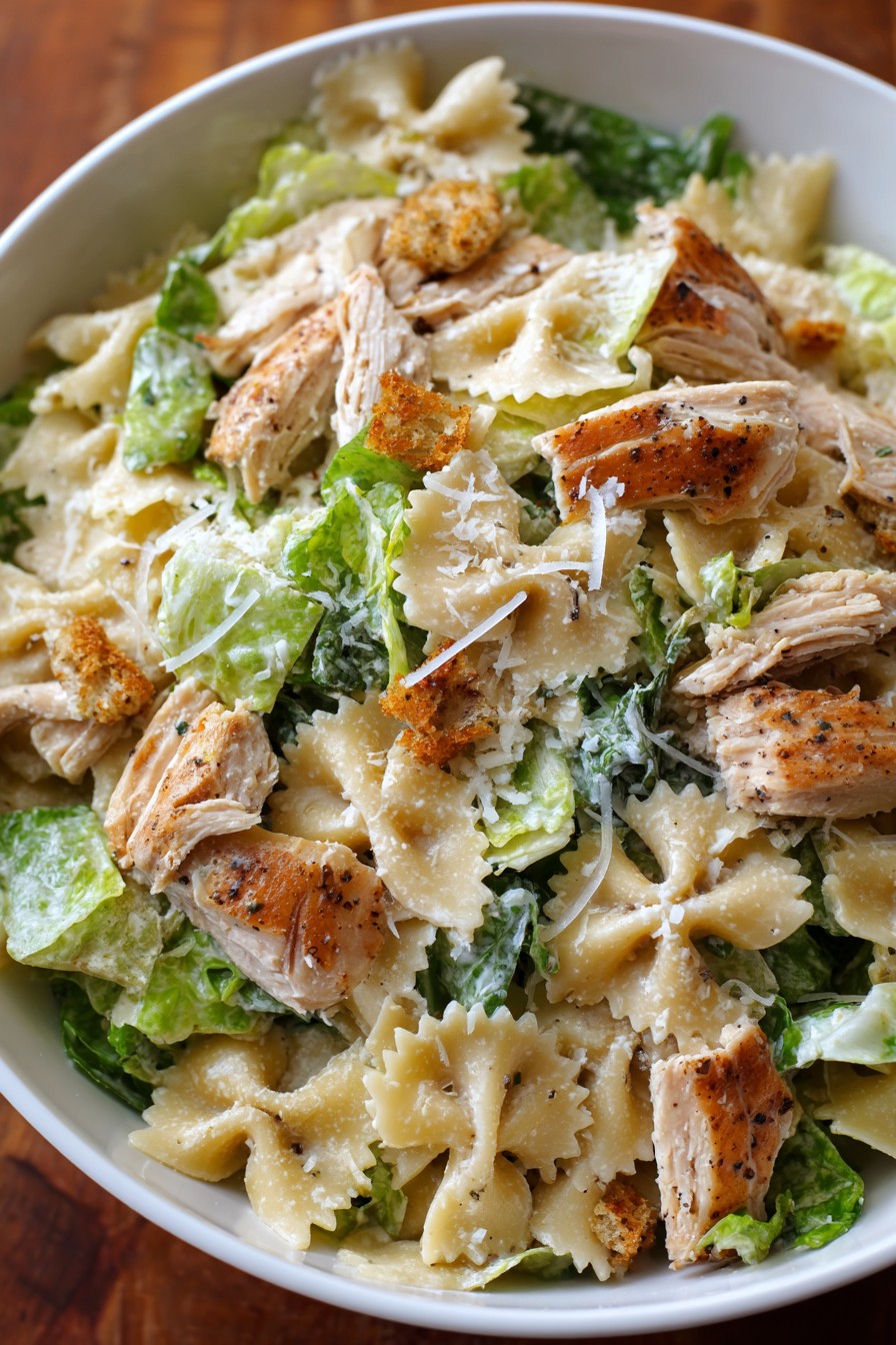 Albertsons Chicken Caesar Bowtie Pasta Recipe