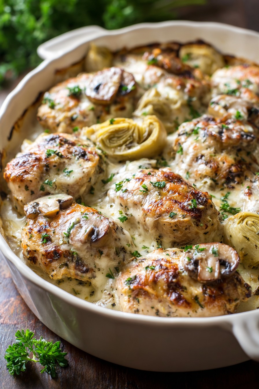Artichoke Chicken Casserole Recipe