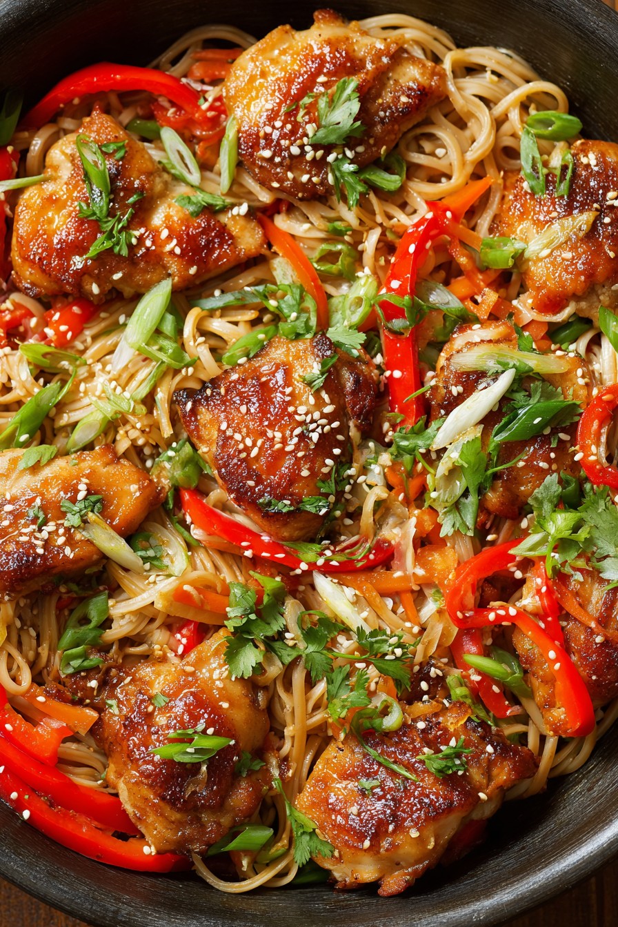 Asian Chicken And Noodles Recipe