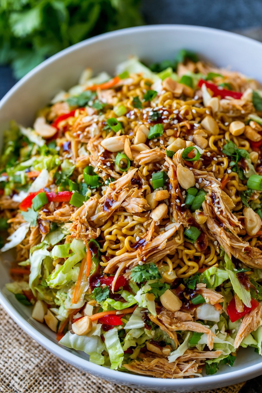 Asian Chicken Salad Recipe With Ramen Noodles