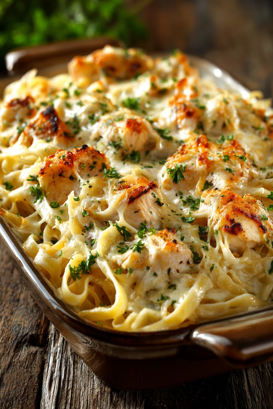 Baked Chicken Alfredo Recipe With Jar Sauce
