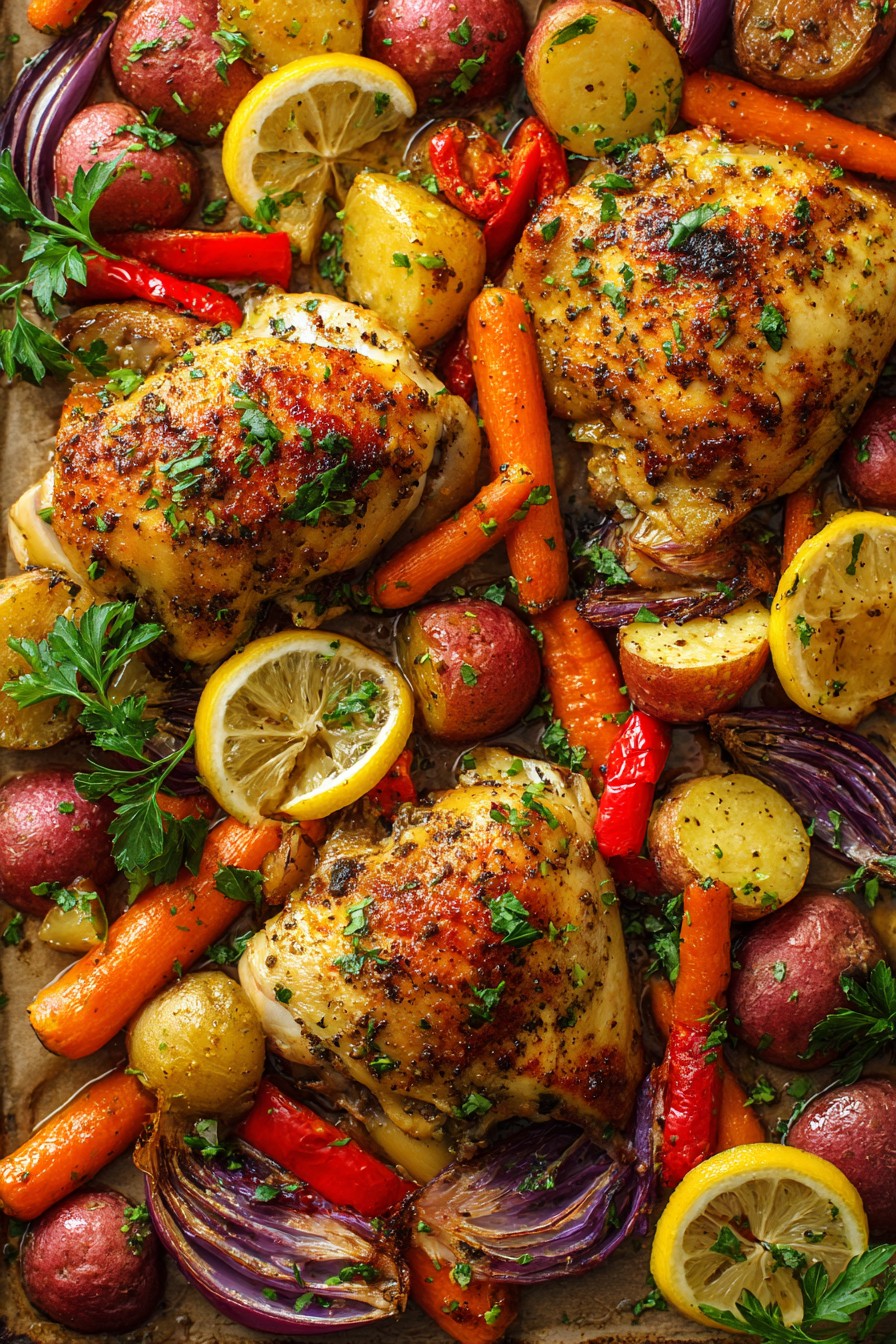 Baked Chicken And Vegetables Recipe