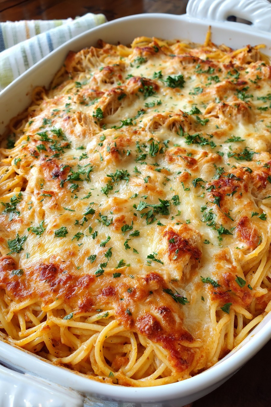 Baked Chicken Spaghetti Recipe