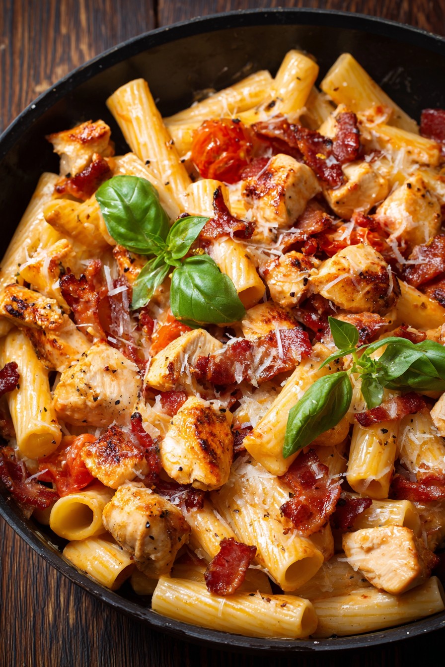 Chicken And Bacon Tomato Pasta Recipe