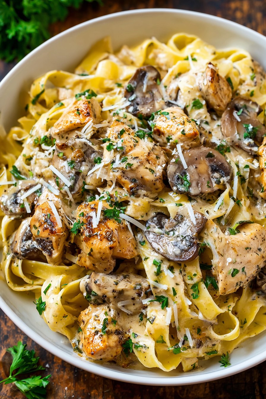 Chicken And Mushroom Pasta Recipe