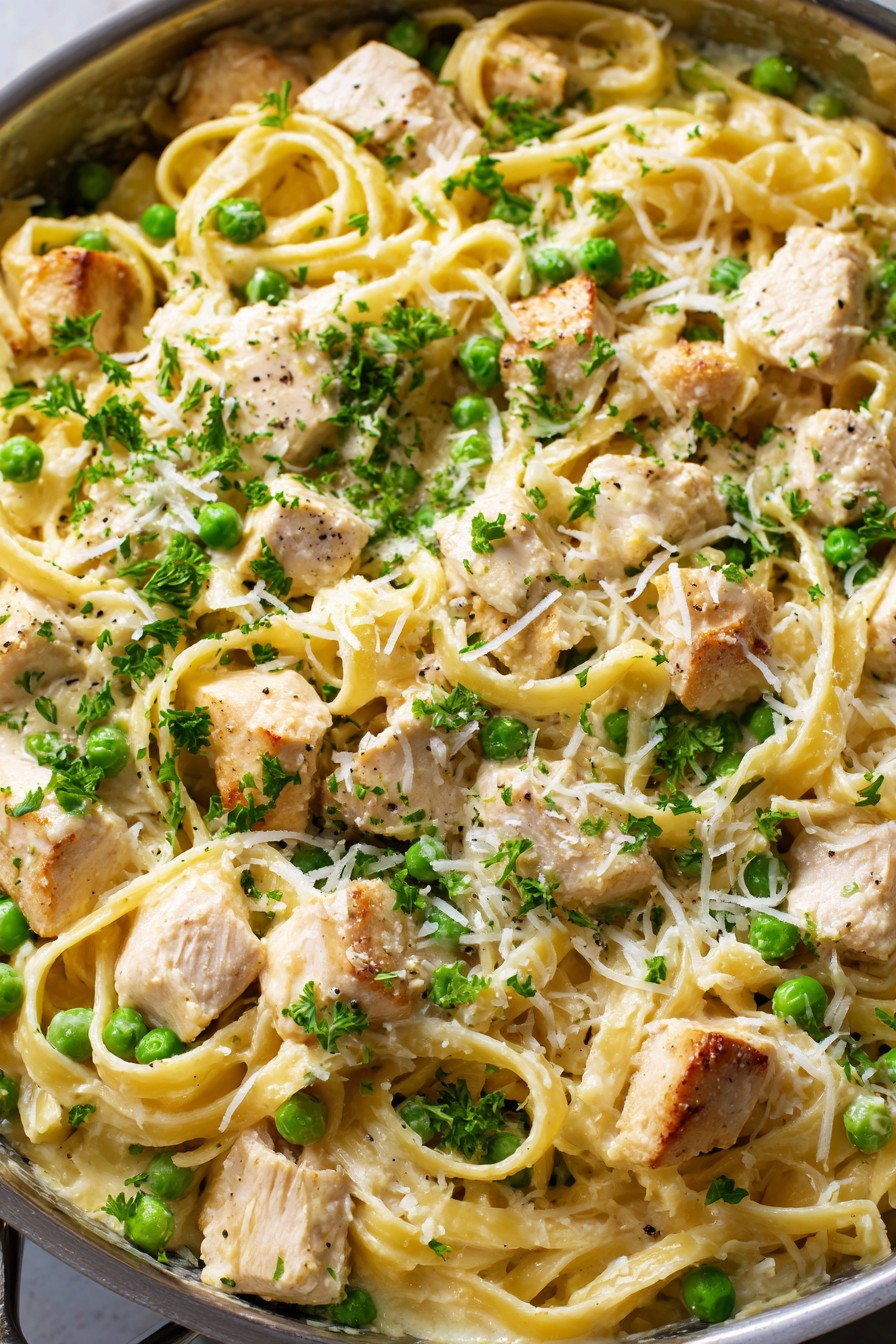 Chicken And Pea Pasta Recipe