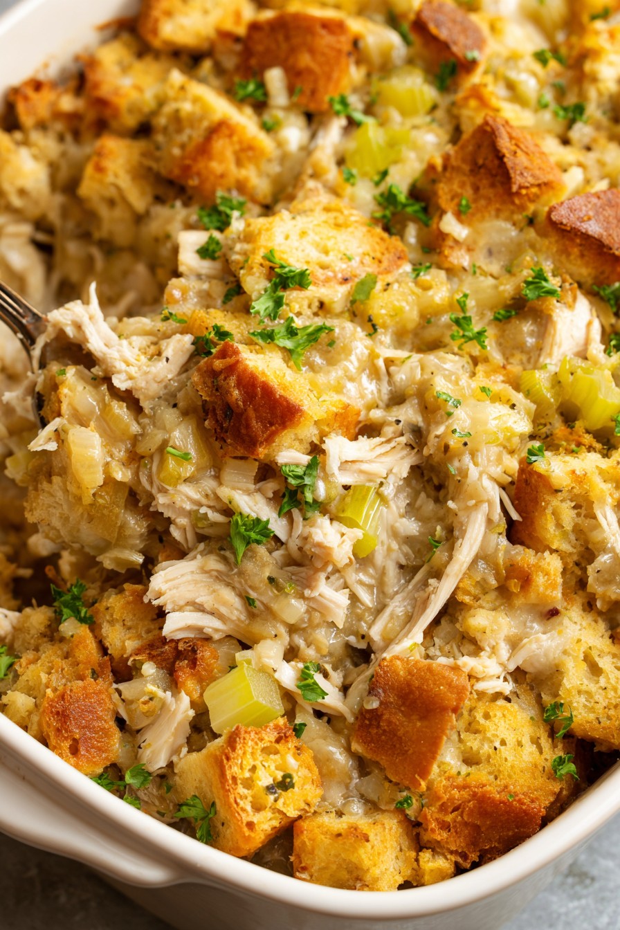 Chicken And Stuffing Casserole Recipe
