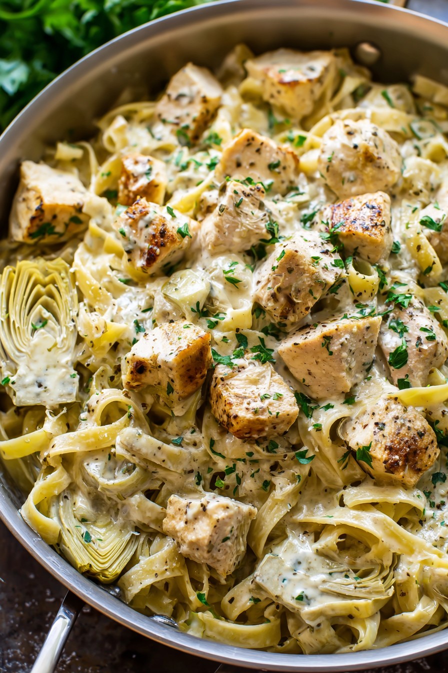 Chicken Artichoke Pasta Recipe