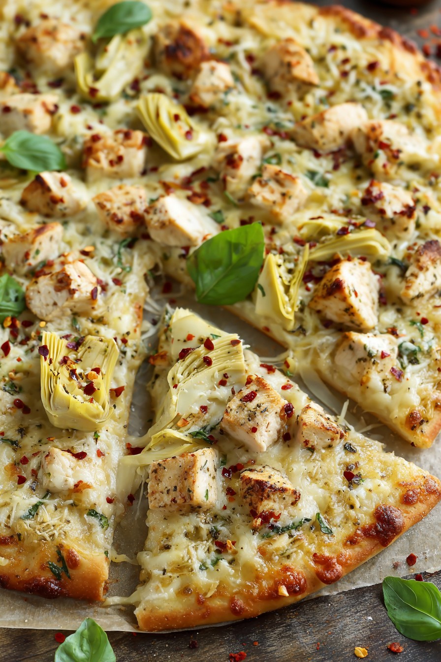 Chicken Artichoke Pizza Recipe