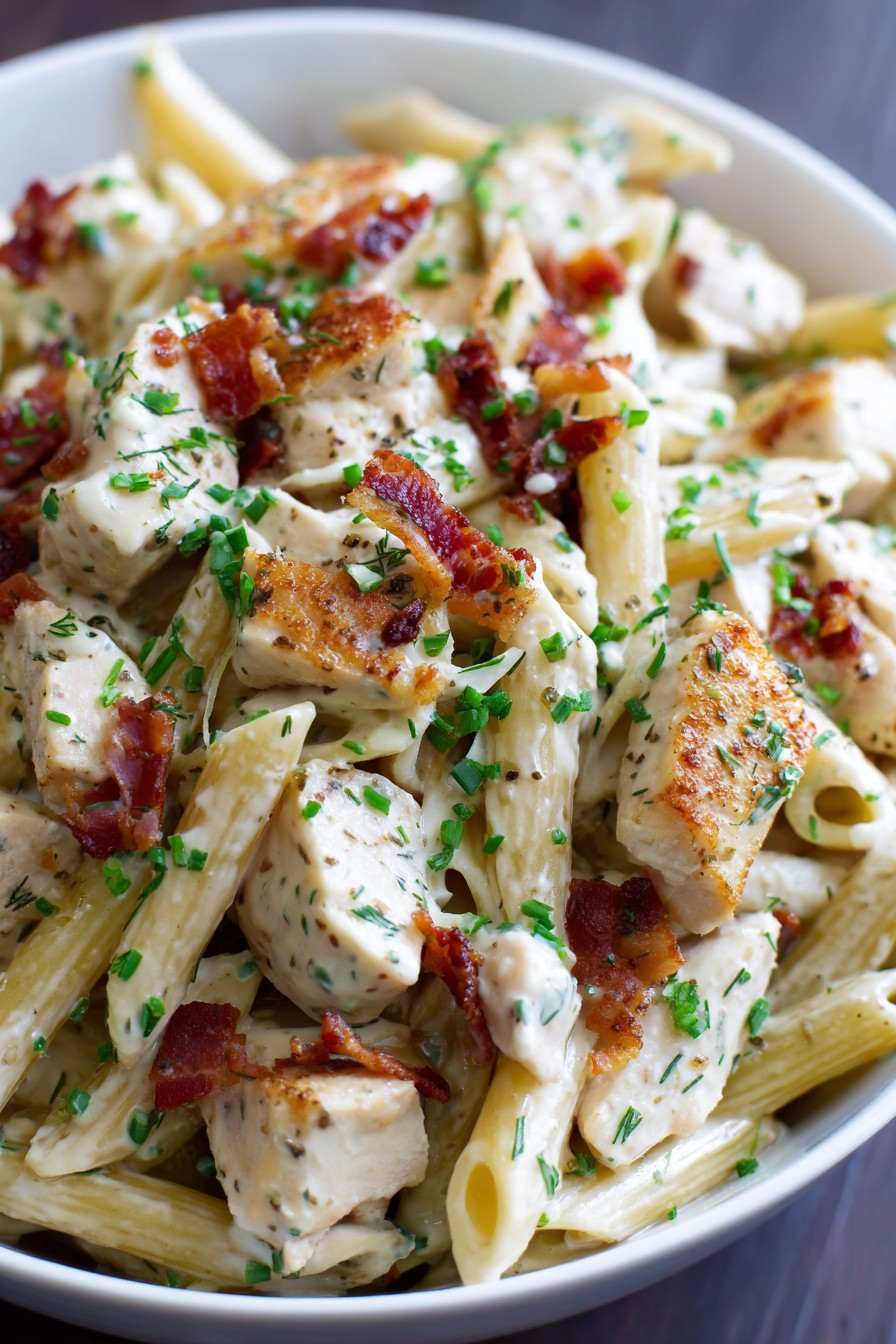 Chicken Bacon Ranch Pasta Recipe
