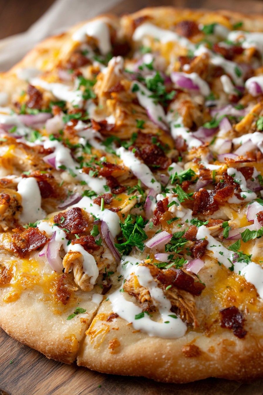 Chicken Bacon Ranch Pizza Recipe