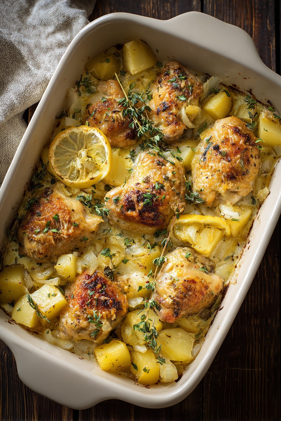 Chicken Lemon Casserole Recipe