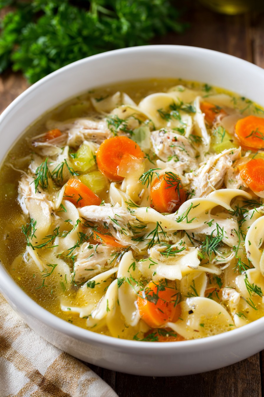 Chicken Noodle Soup Recipe Raw Chicken