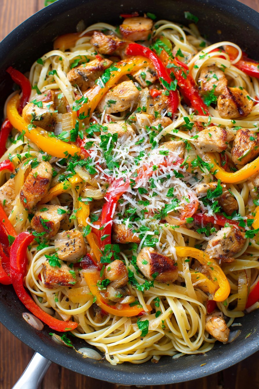 Chicken Pepper Pasta Recipe
