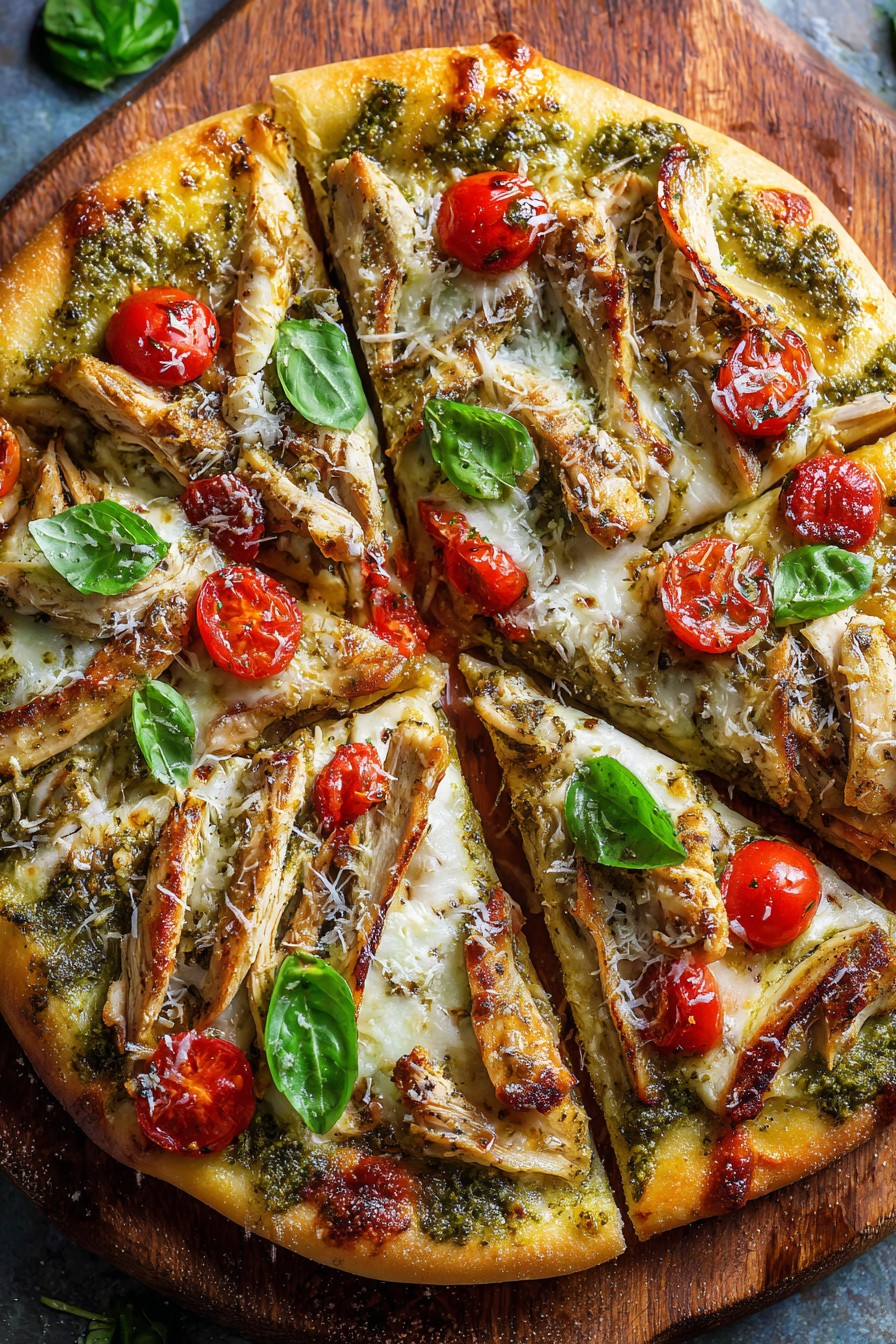 Chicken Pesto Pizza Recipe